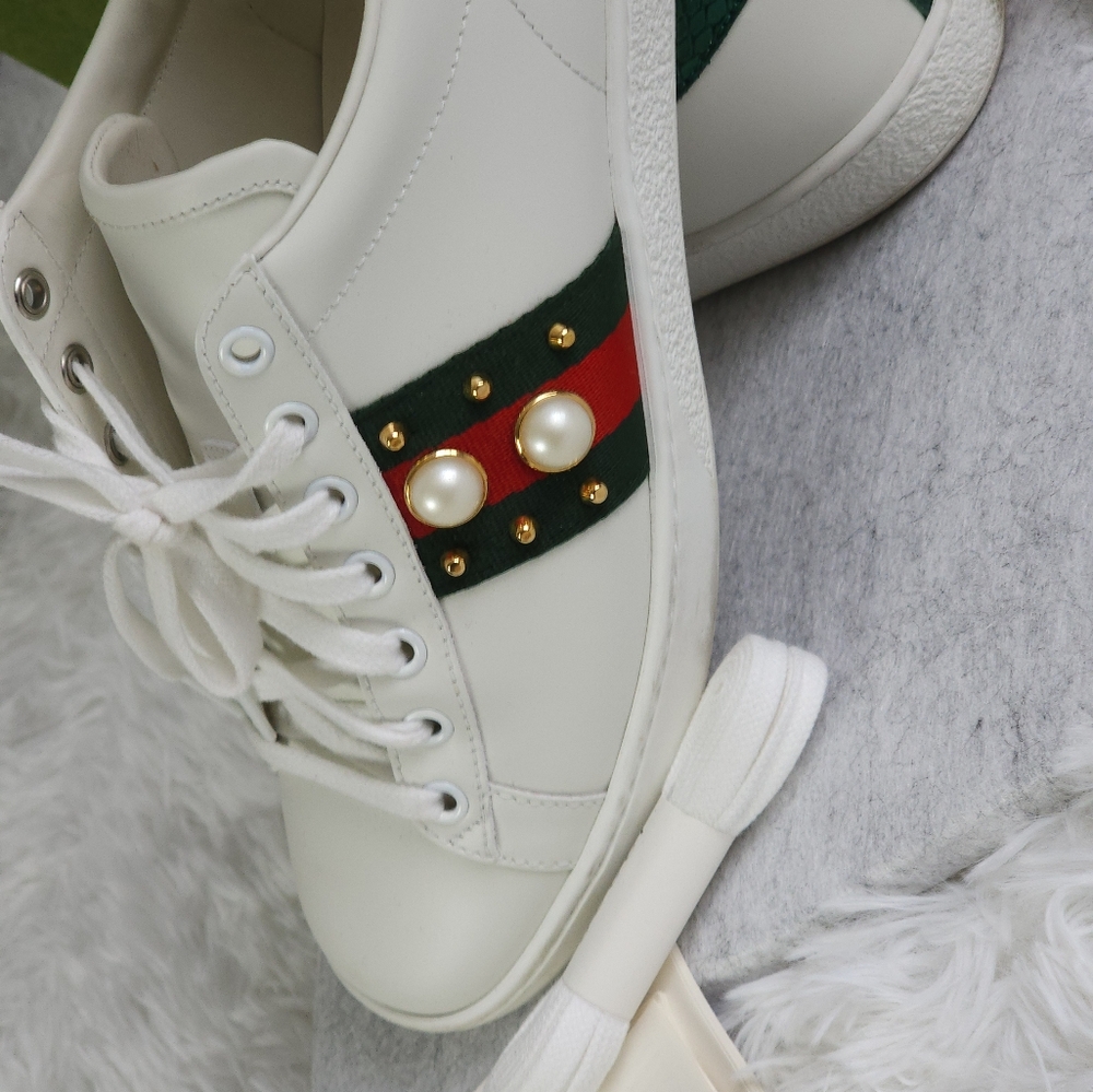 Gucci Spiked Women's Sneakers - Picture 2 of 11